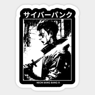 Japanese Streetwear | Cyberpunk Samurai Sticker